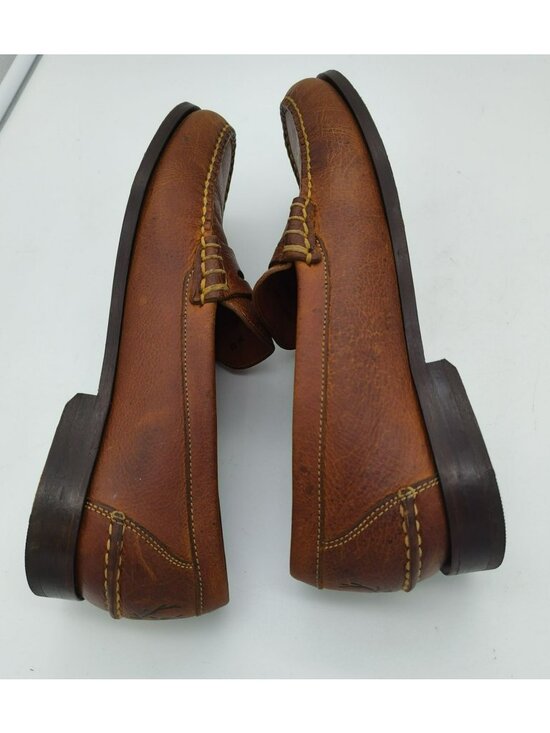 Martin Dingman All American Saddle Leather Penny Loafers, Chestnut, Men\'s 8.5 main image 6